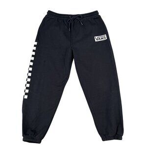 Vans Womens Black Cropped Sweatpants Sz Large
